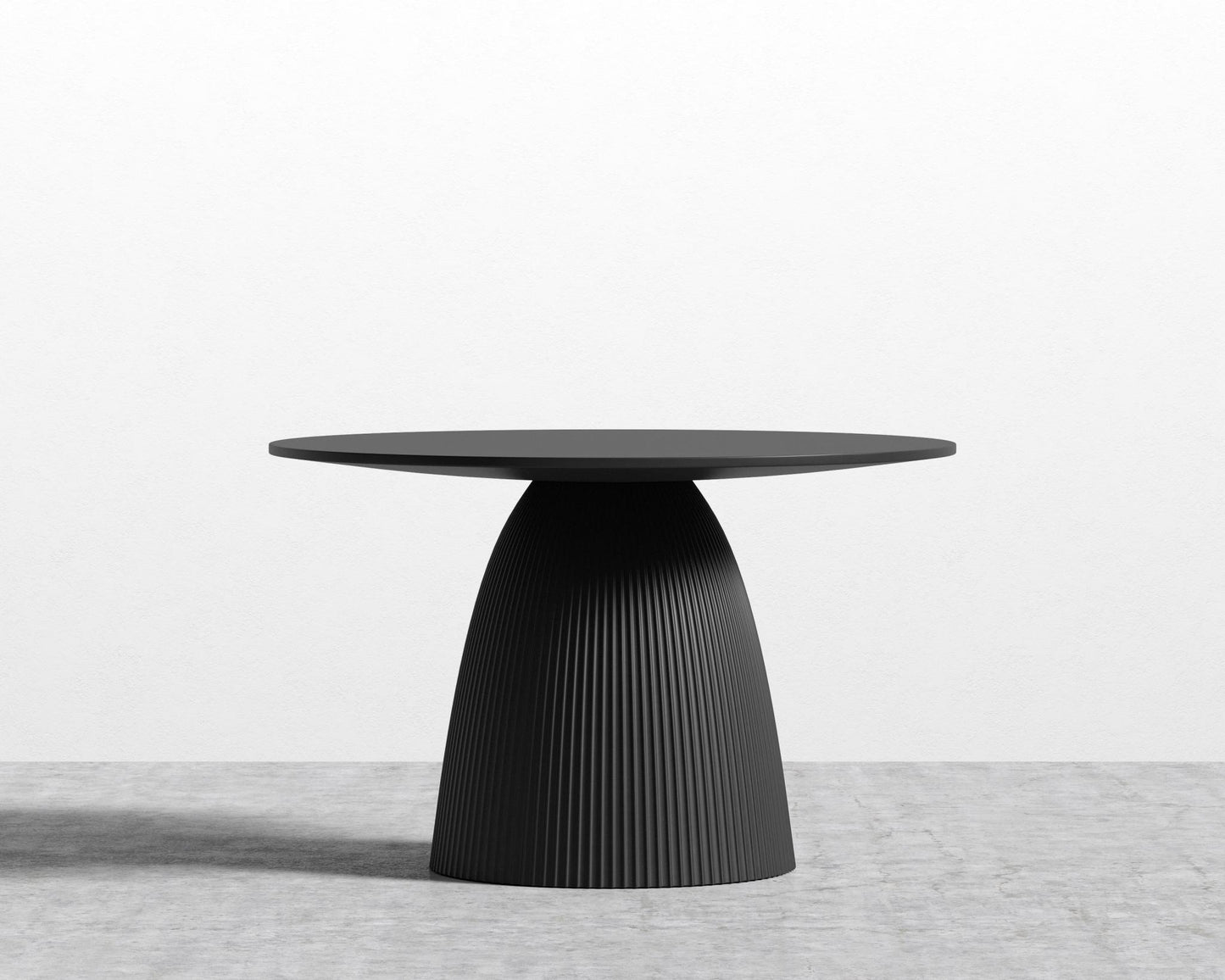 Gallus Dining Table - Black Concrete, 48" | 122cm