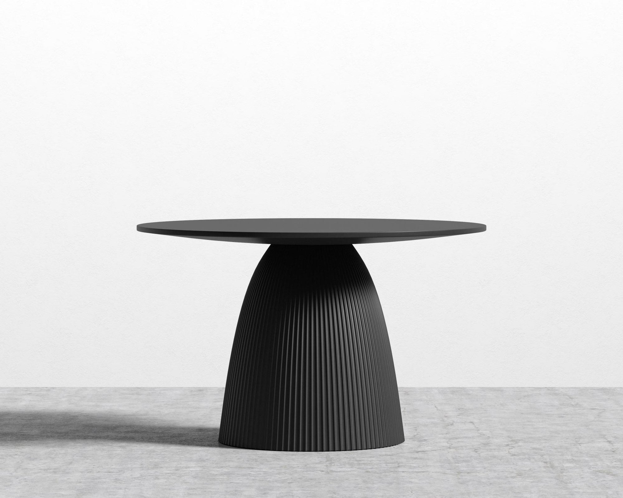 Gallus Dining Table - Black Concrete, 48" | 122cm