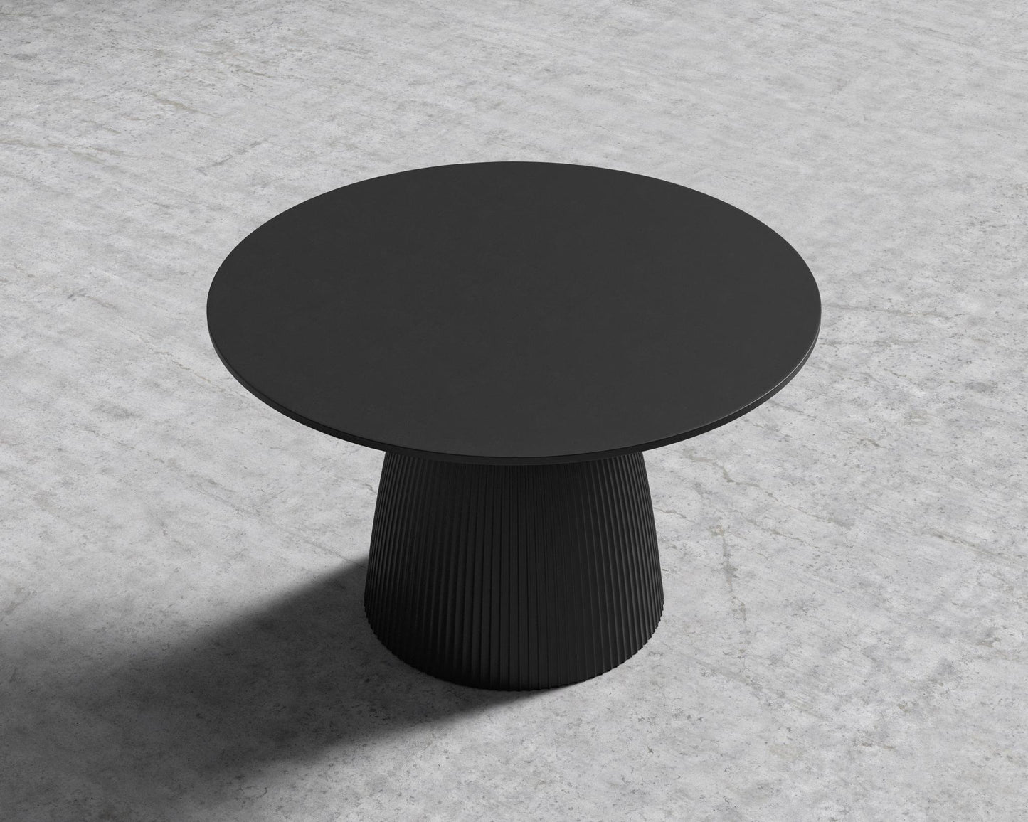 Gallus Dining Table - Black Concrete, 48" | 122cm