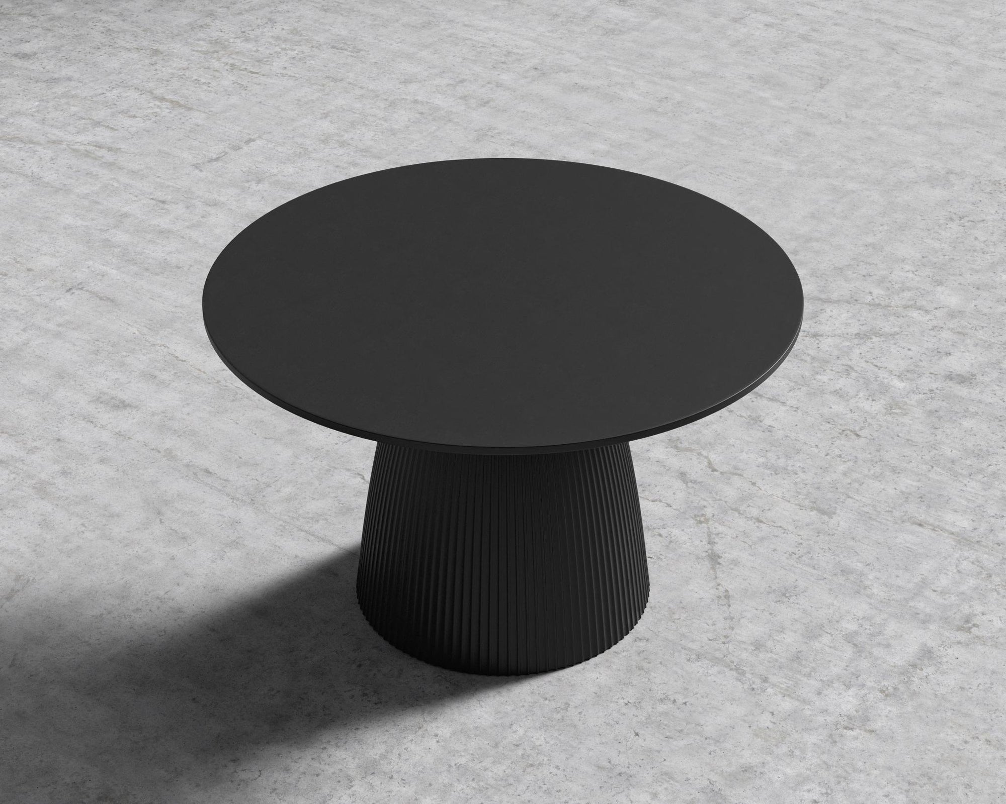 Gallus Dining Table - Black Concrete, 48" | 122cm