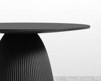 Gallus Dining Table - Black Concrete, 48" | 122cm