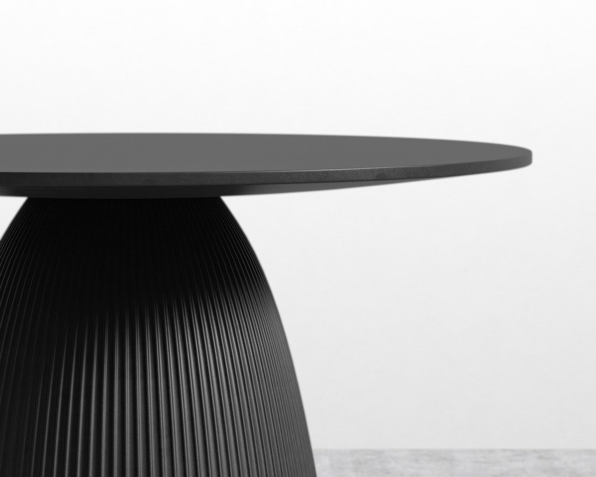 Gallus Dining Table - Black Concrete, 48" | 122cm