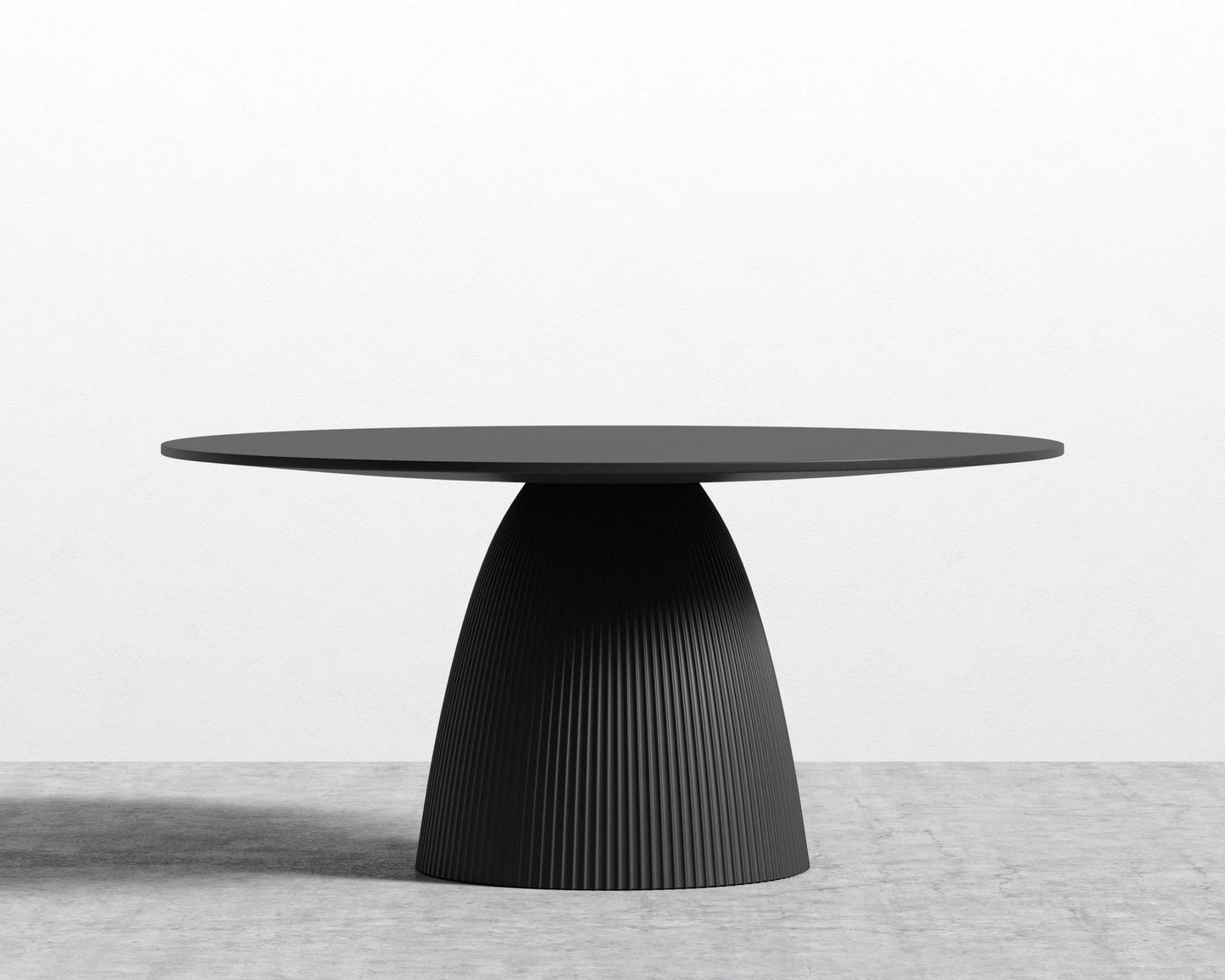 Gallus Dining Table - Black Concrete, 48" | 122cm