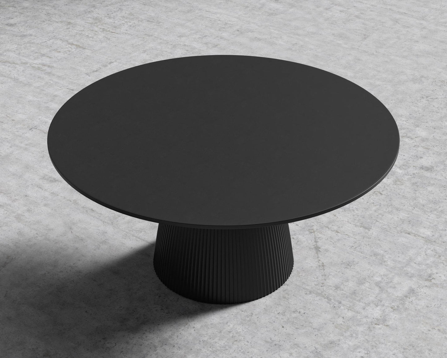 Gallus Dining Table - Black Concrete, 48" | 122cm