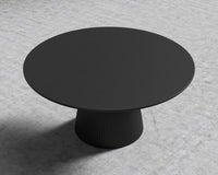 Gallus Dining Table - Black Concrete, 48" | 122cm