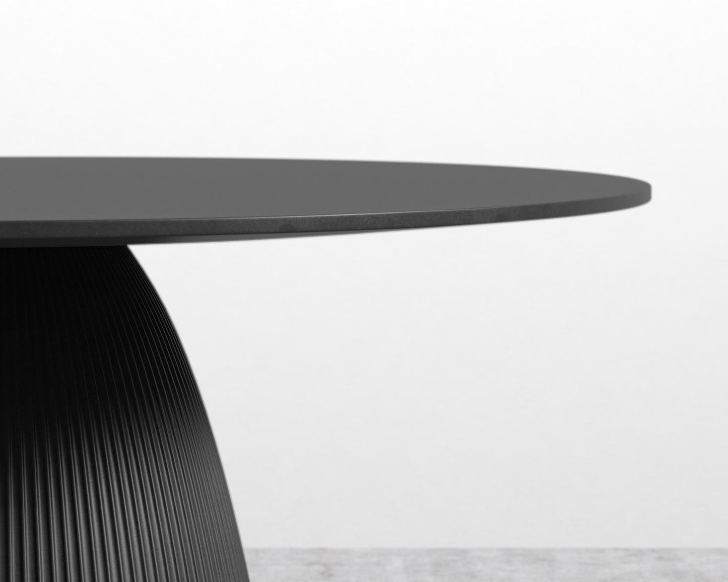 Gallus Dining Table - Black Concrete, 48" | 122cm