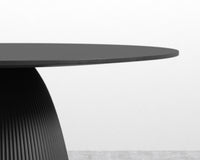 Gallus Dining Table - Black Concrete, 48" | 122cm