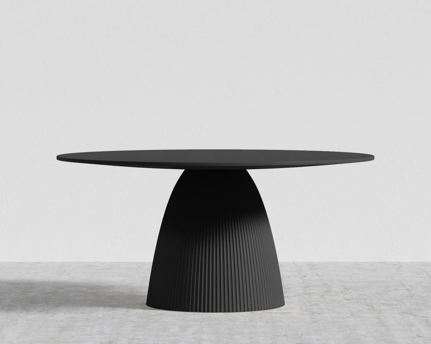 Gallus Dining Table - 48" | 122cm, Black Wax Concrete