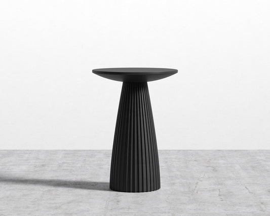 Gallus Side Table - Black Concrete