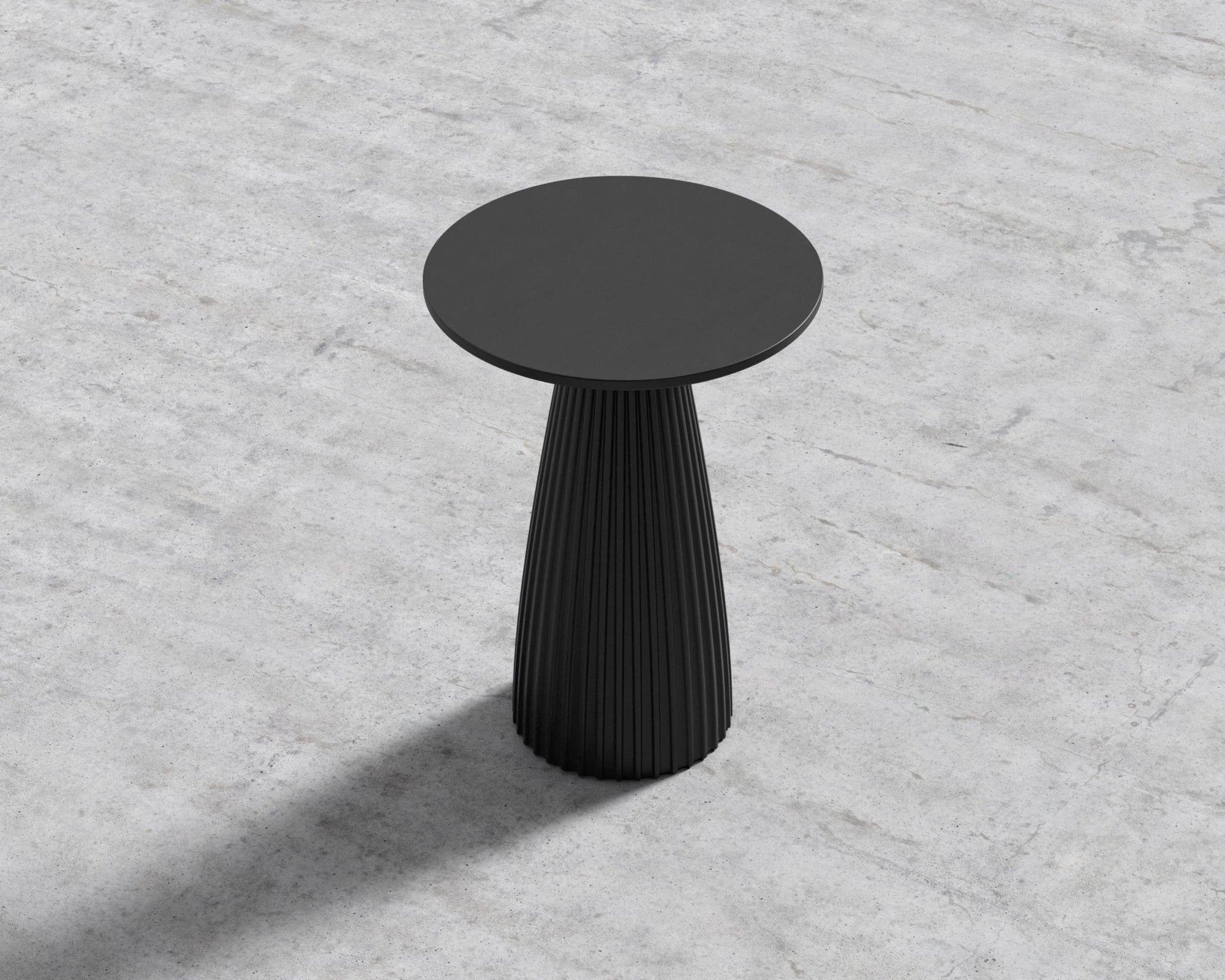 Gallus Side Table - Black Concrete