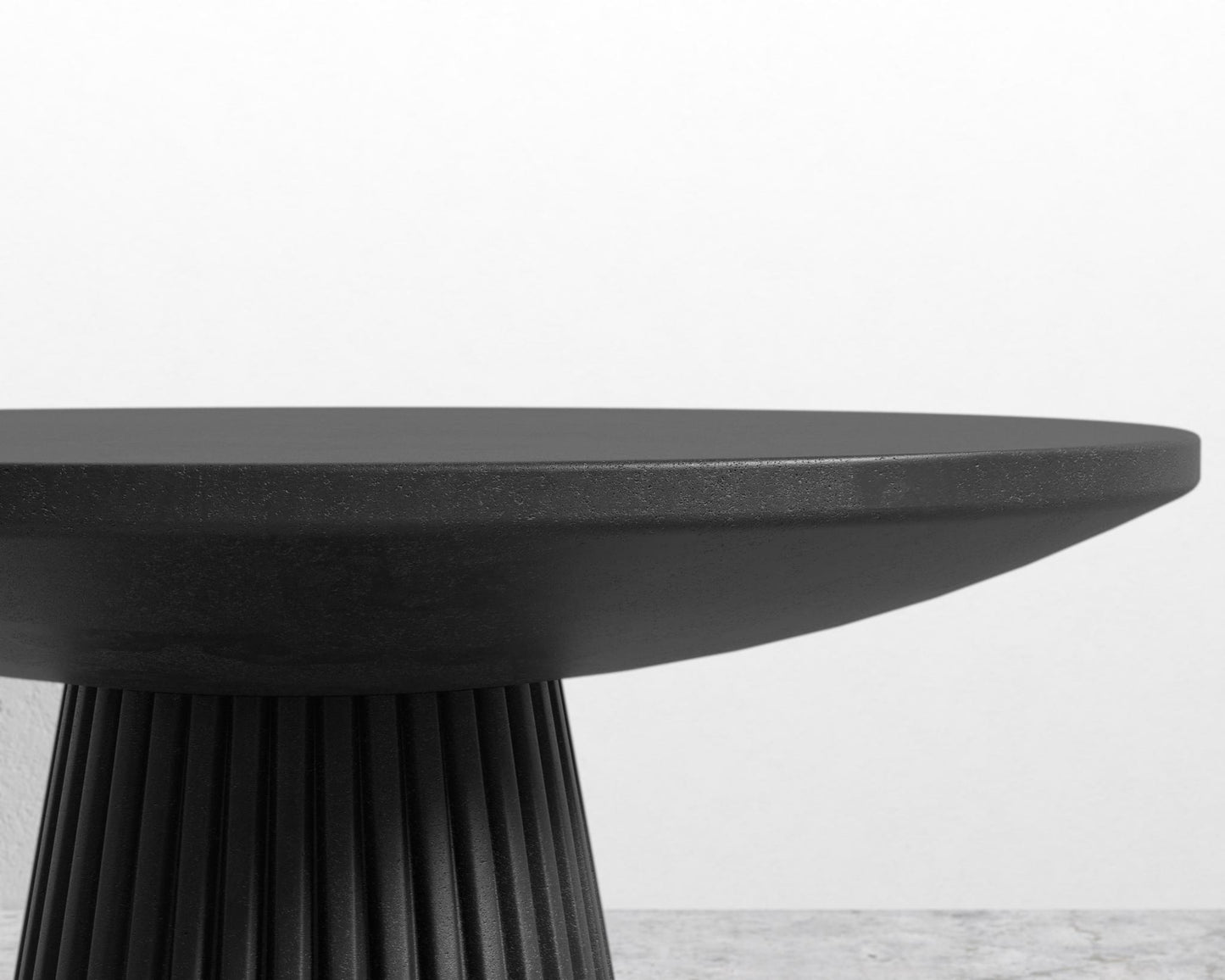 Gallus Side Table - Black Concrete