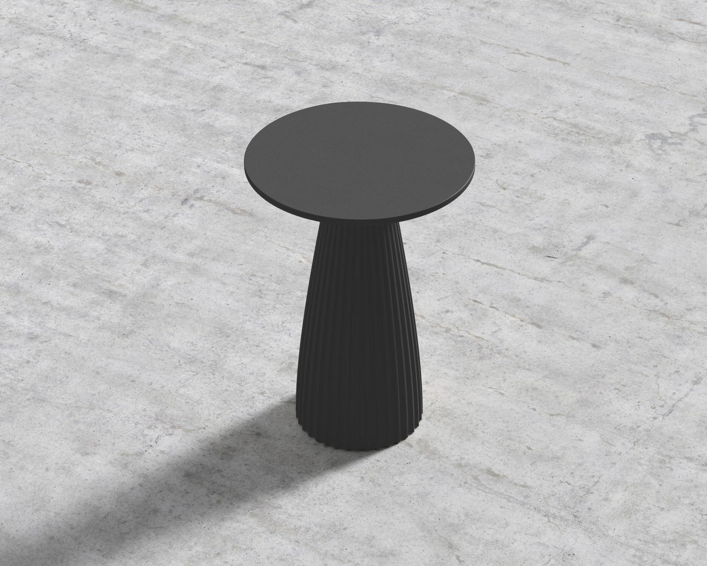Gallus Side Table - Black Wax Concrete