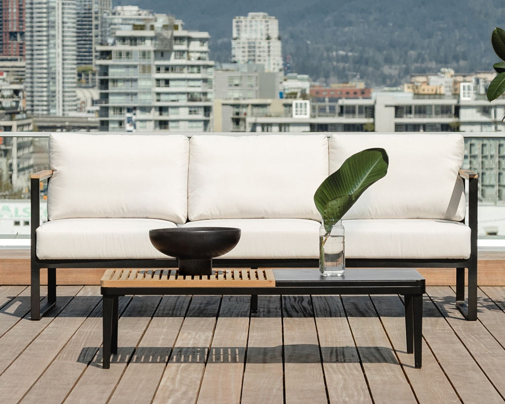 Louis Outdoor Sofa - Palisades - Black Frame