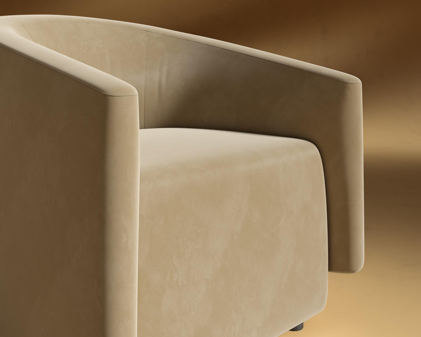 Hadrian Armchair - Plush Velvet - Dune