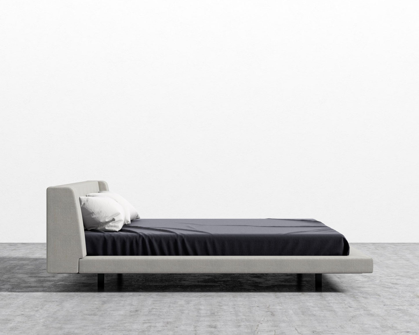 Harper Bed - King, Leuven Linen - Haze