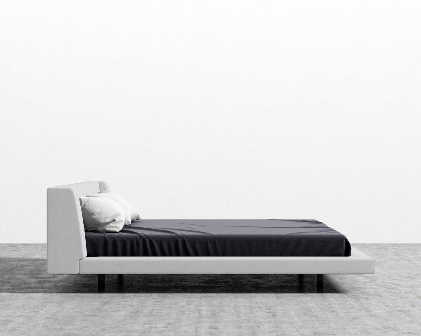 Harper Bed - King, Leuven Linen - Opal