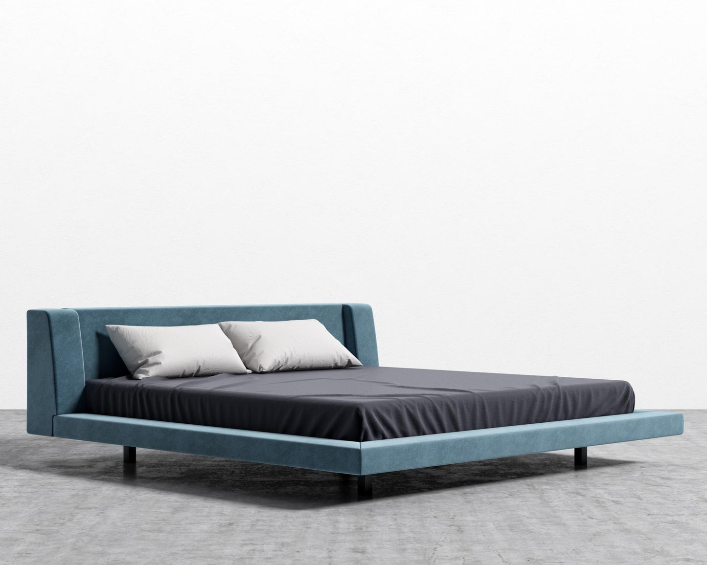 Harper Bed - King, Vintage Velvet - Solstice