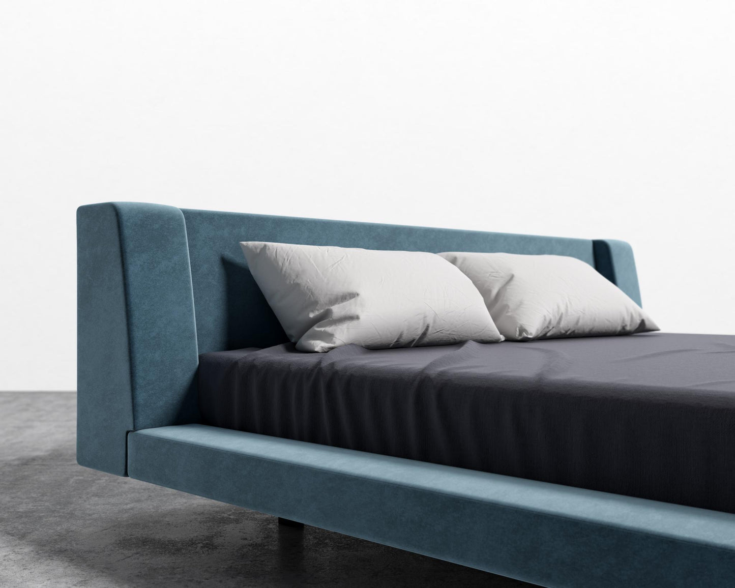 Harper Bed - King, Vintage Velvet - Solstice