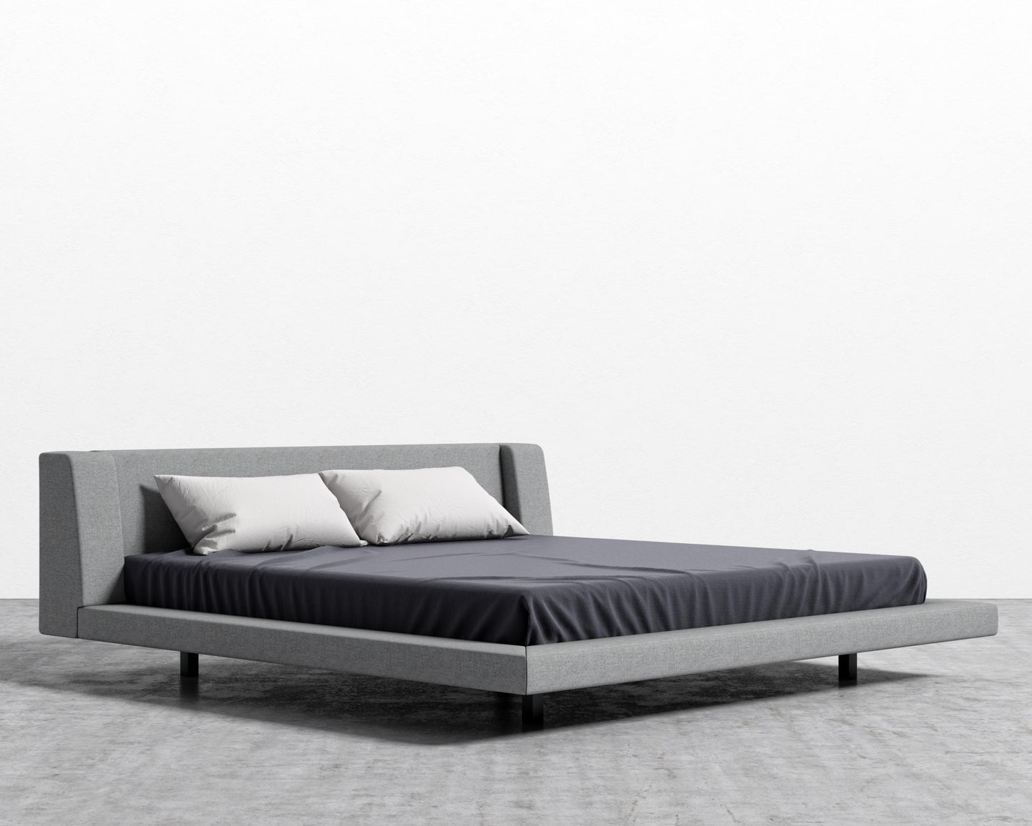 Harper Bed - Cal King, Modern Felt - Stockholm
