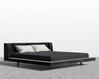 Harper Bed - King, Plush Velvet - Black