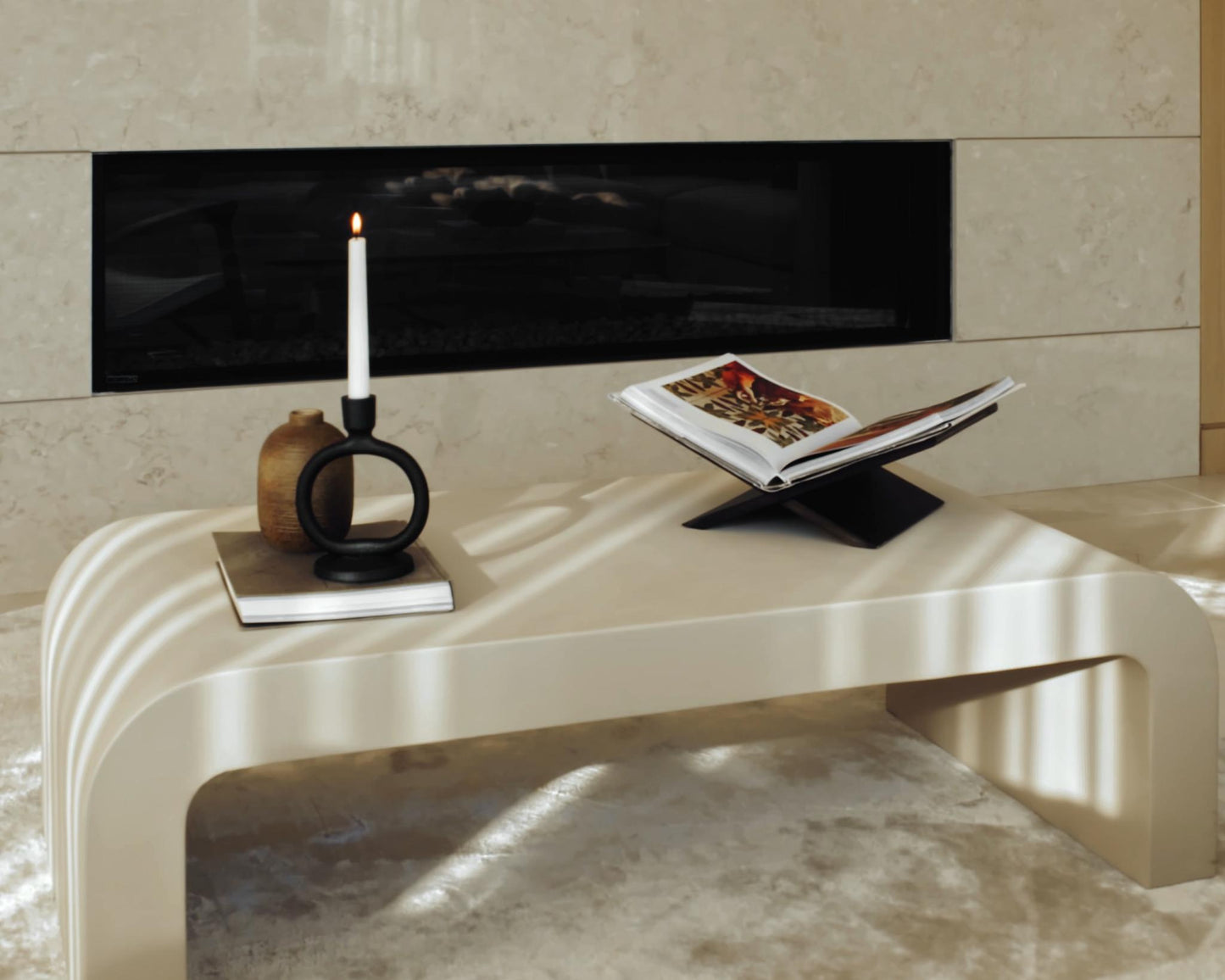 Cascadia Coffee Table - Alabaster