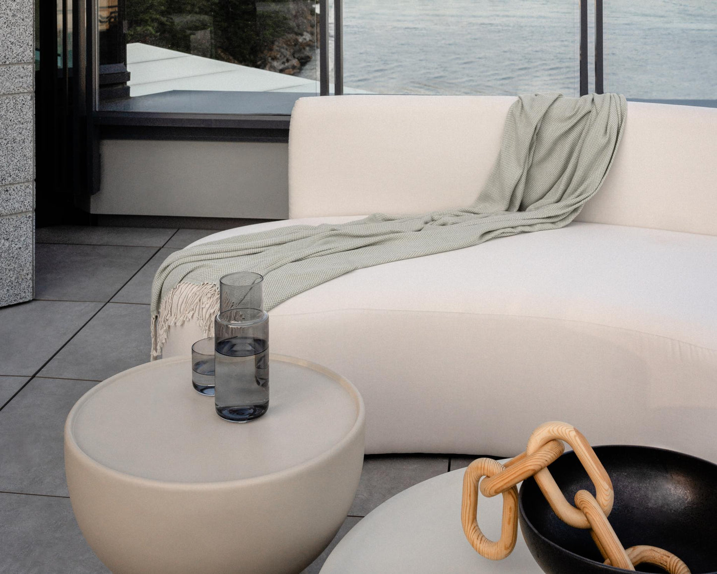 Tano Outdoor Curved Modular Sectional