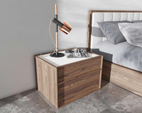 Hunter Nightstand - Walnut Veneer