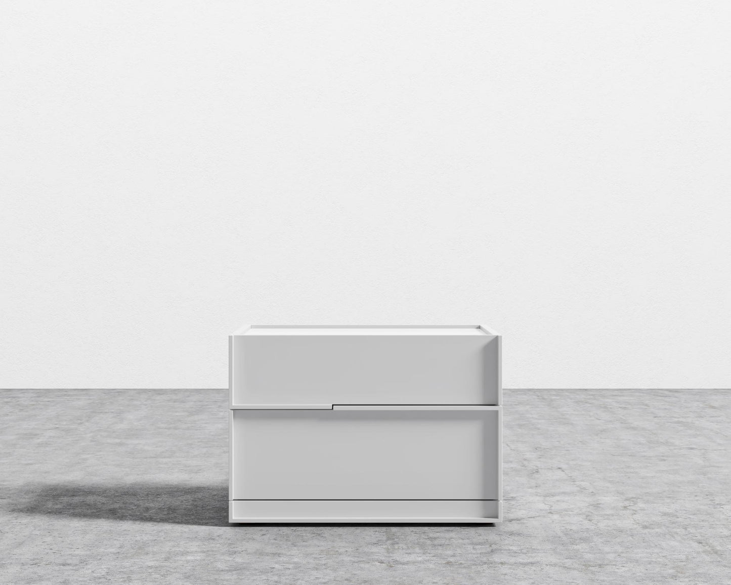 Hunter Nightstand - Glossy White Lacquer