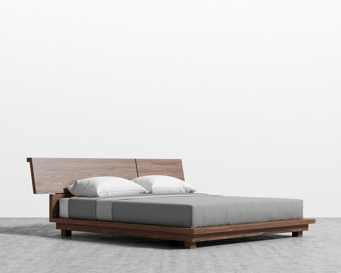 Hunter Bed - Queen, Walnut Veneer
