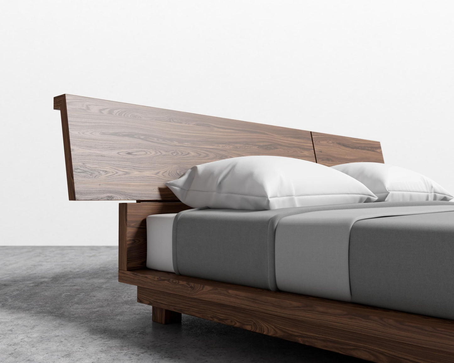 Hunter Bed - Queen, Walnut Veneer