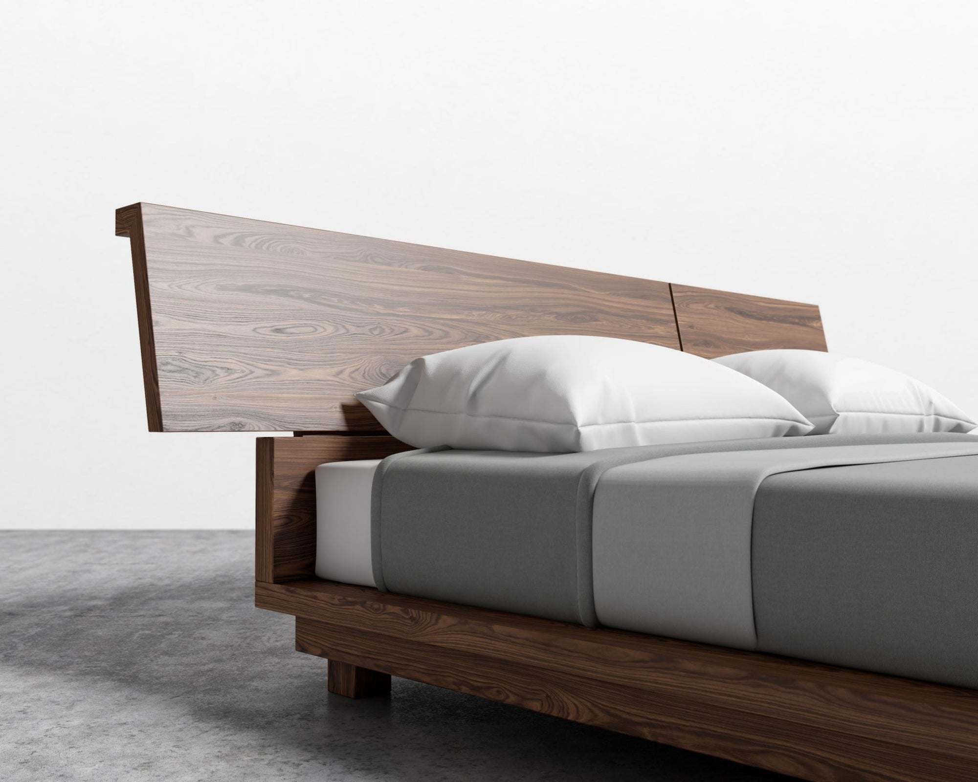 Hunter Bed - Queen, Walnut Veneer
