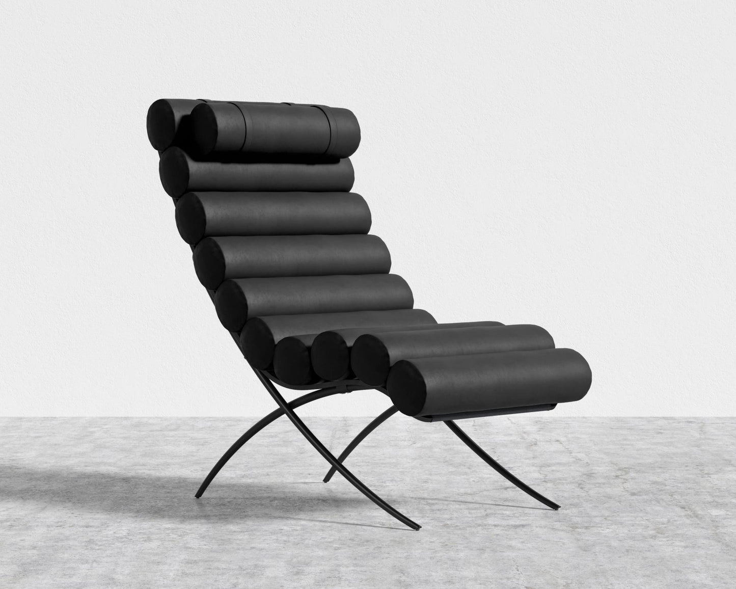 Jericho Lounge Chair - Black - Jericho, Trento Microfiber Leather - Trento Jet Black