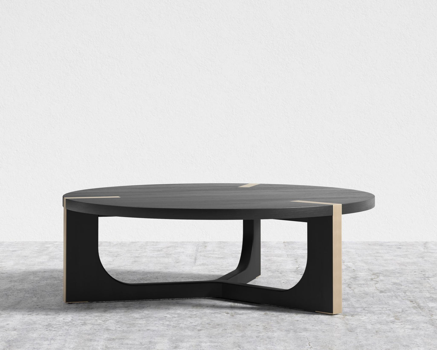 Julius Coffee Table - 50" | 127cm, Black Oak Veneer