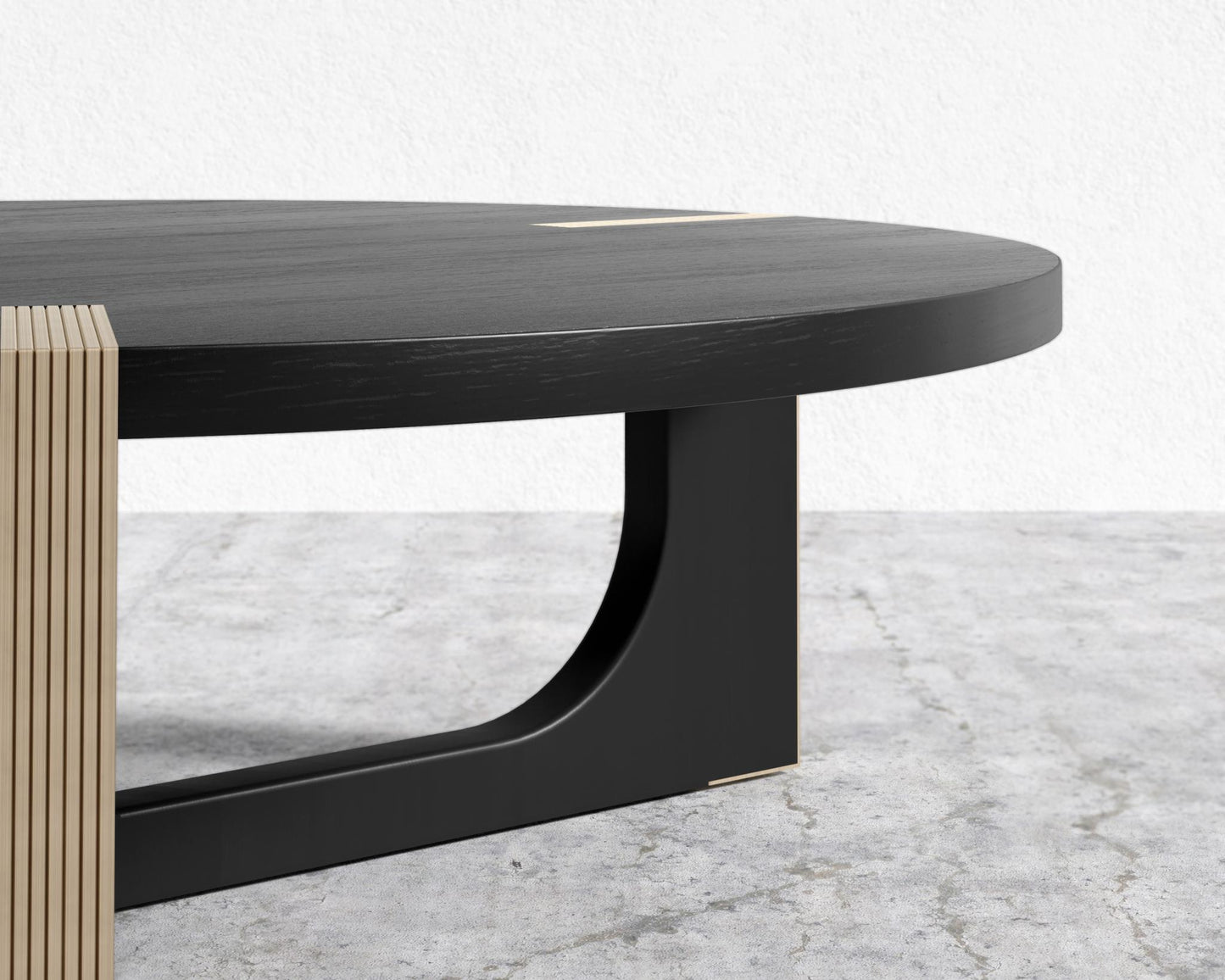 Julius Coffee Table - 50" | 127cm, Black Oak Veneer