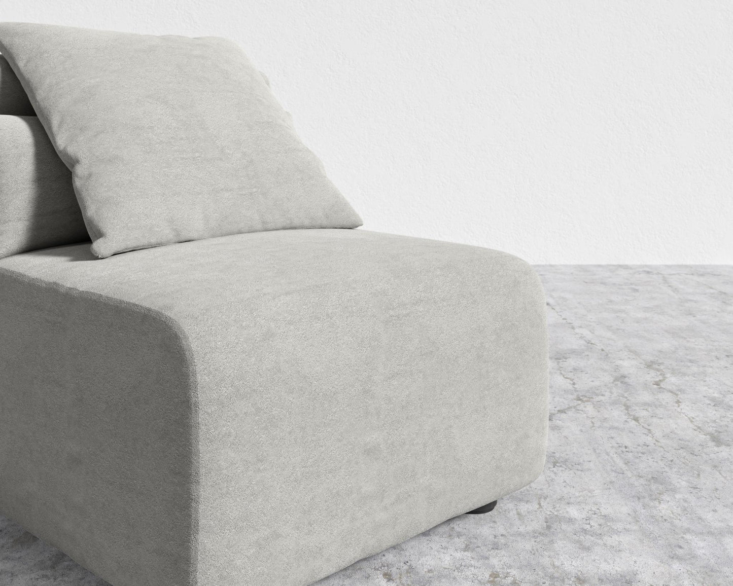 Kaye Armless - Large, Essential Cloud Weave - Mist Grey