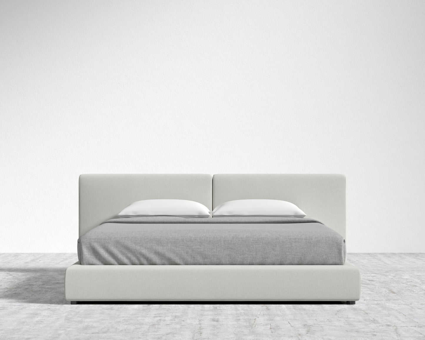 Kaye Slipcover Bed - King, Modern Felt - Alesund