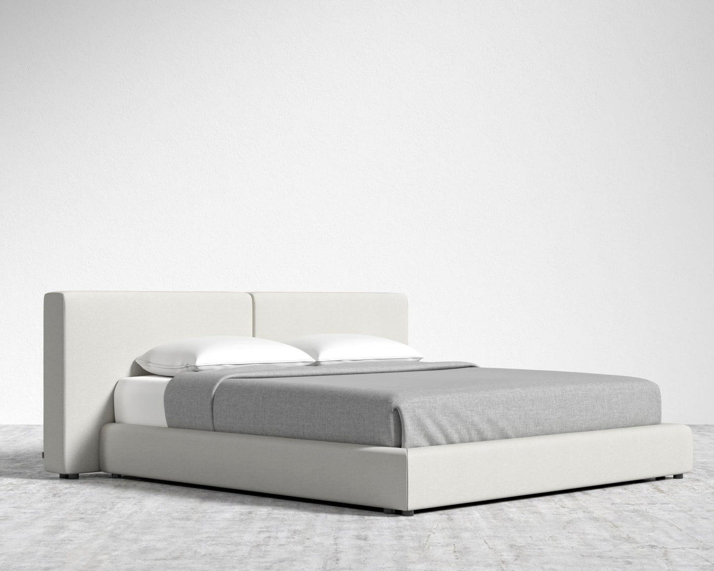 Kaye Slipcover Bed - King, Modern Felt - Alesund