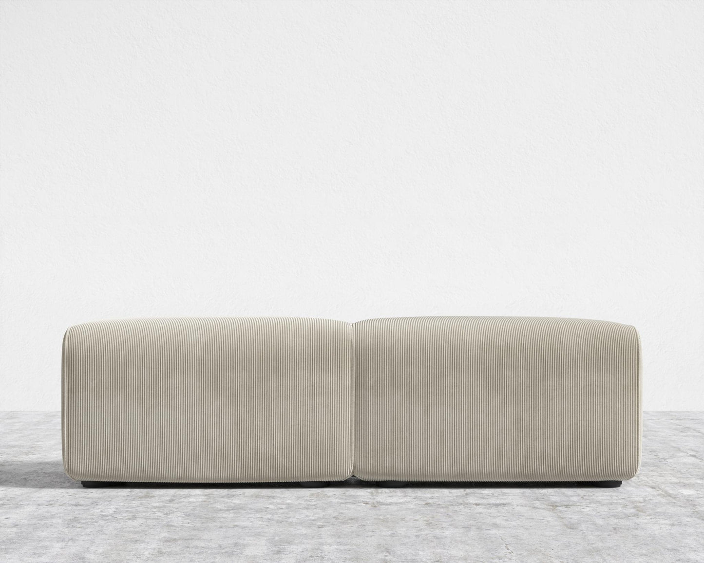 Kaye Bench - Corduroy Velvet - Silkstone