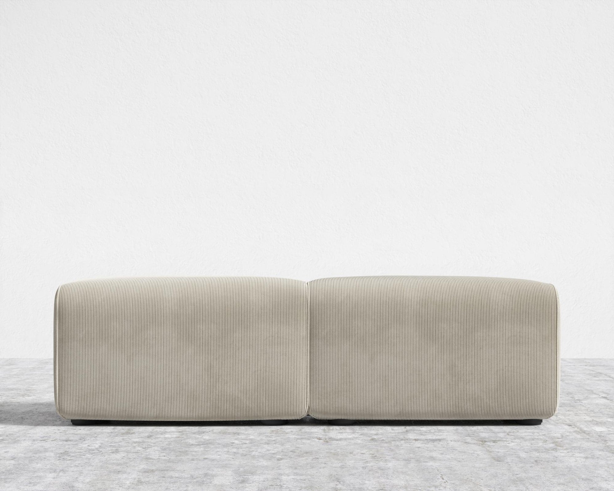 Kaye Bench - Corduroy Velvet - Silkstone