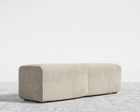 Kaye Bench - Corduroy Velvet - Silkstone