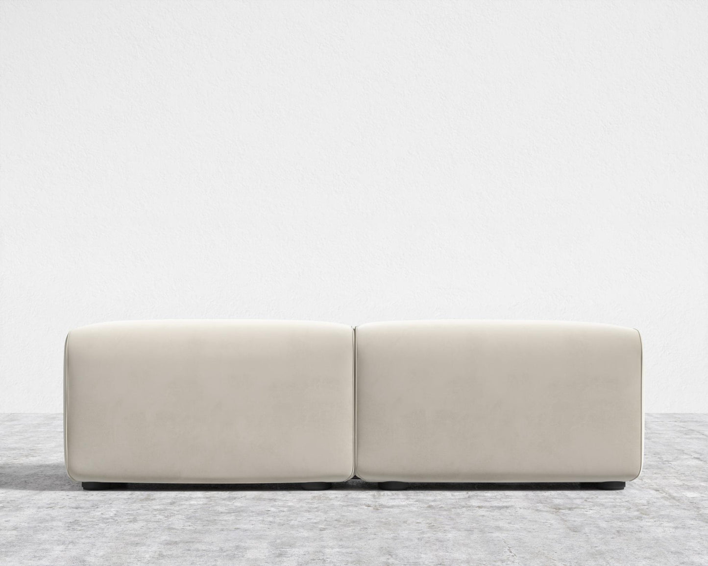 Kaye Bench - Plush Velvet - Cloud