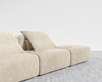 Kaye Open End Sofa L - Large, Corduroy Velvet - Silkstone