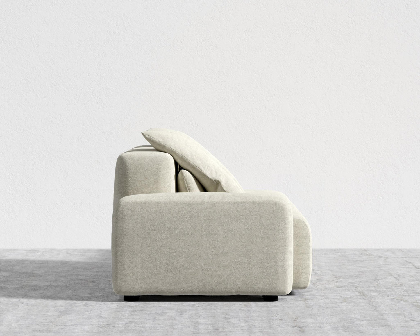 Kaye Open End Sofa L - Large, Essential Cloud Weave - Birch
