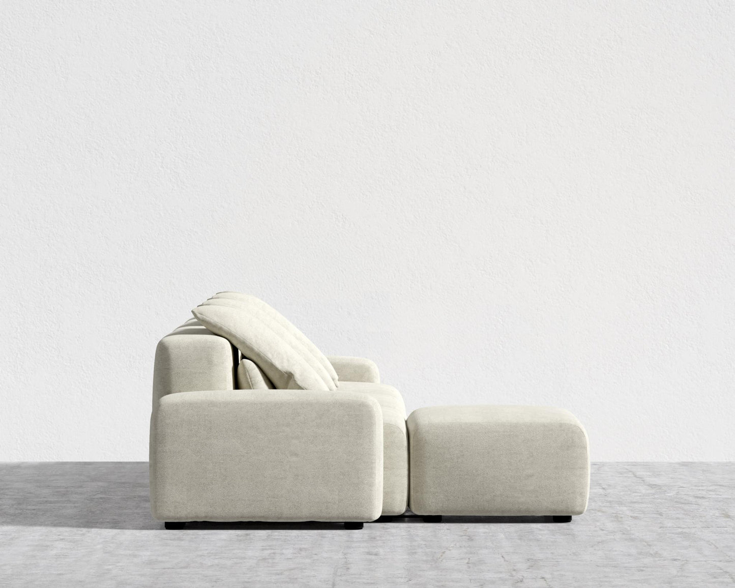 Kaye Sectional Sofa L - Large, Essential Cloud Weave - Birch