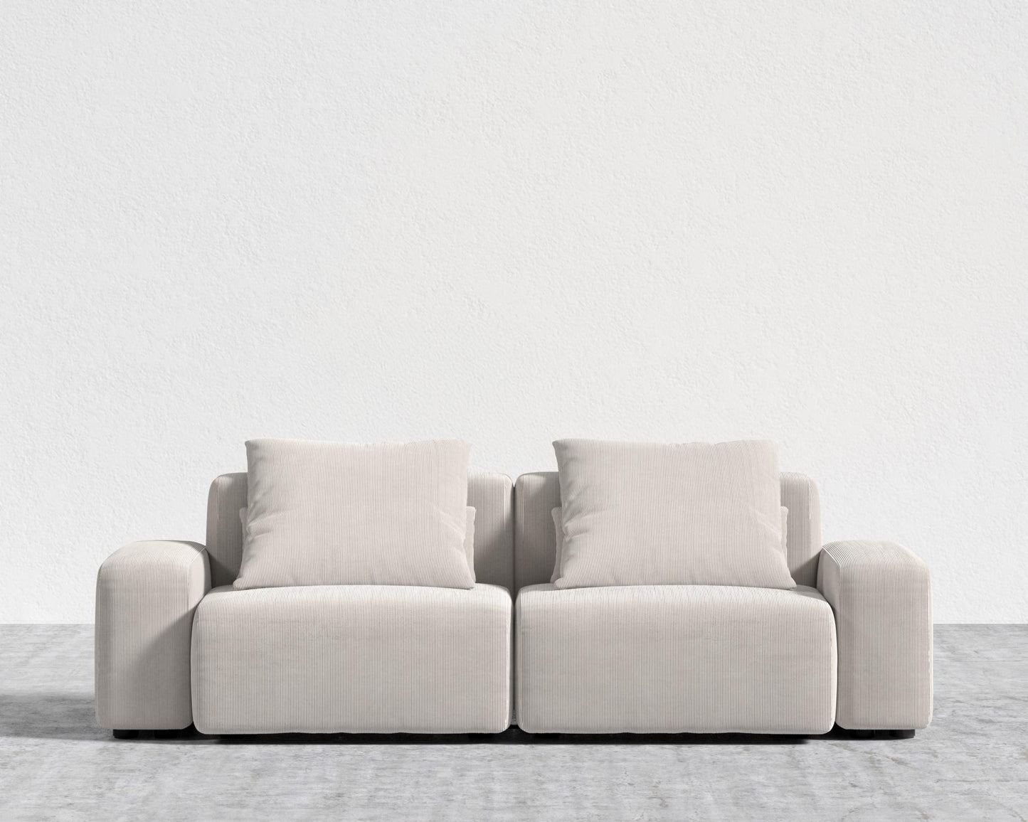 Kaye Sofa L - Large, Corduroy Velvet - Clay