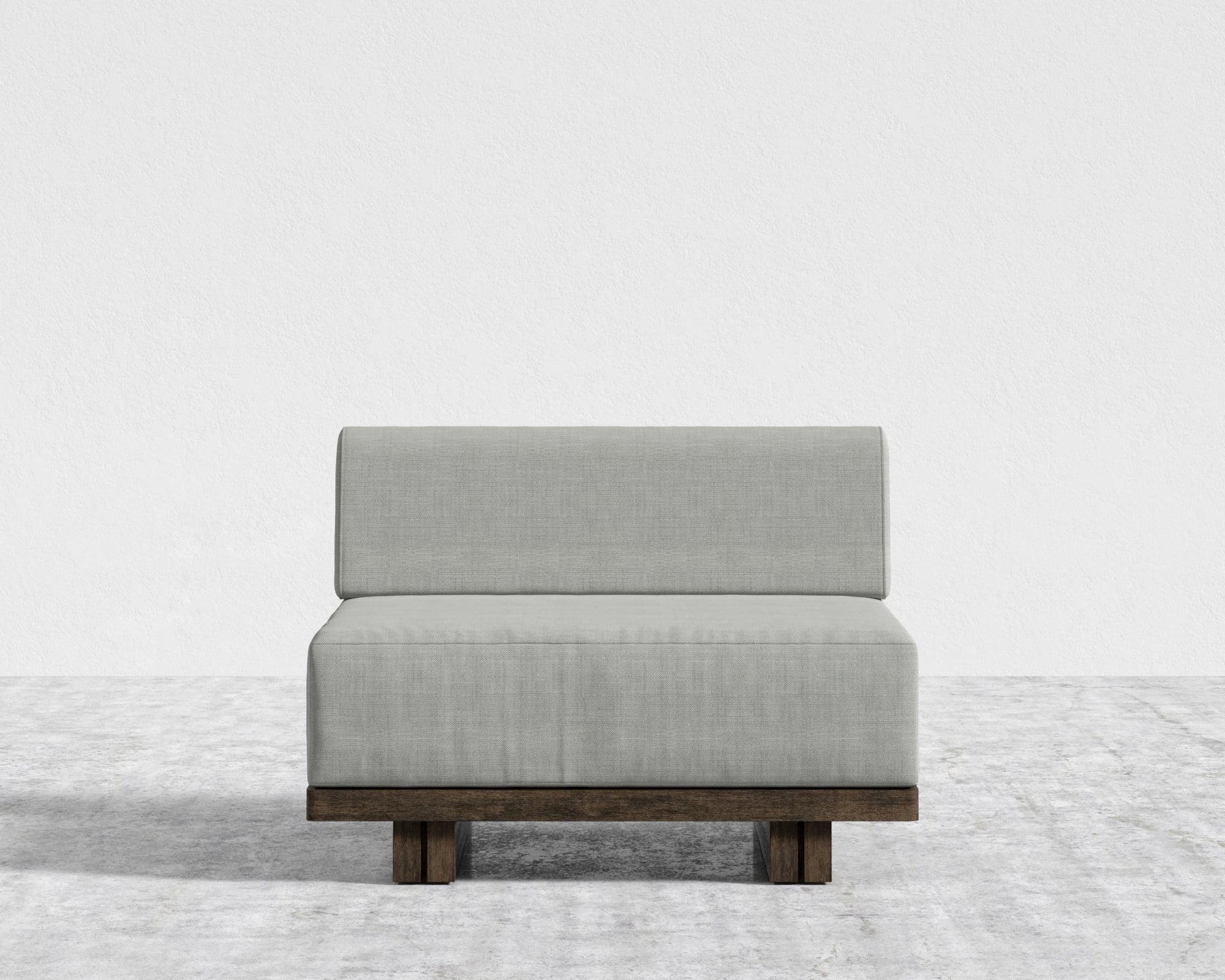 Kyoto Armless - Kyoto Truffle - Deep-cut, Performance Linen - Dove