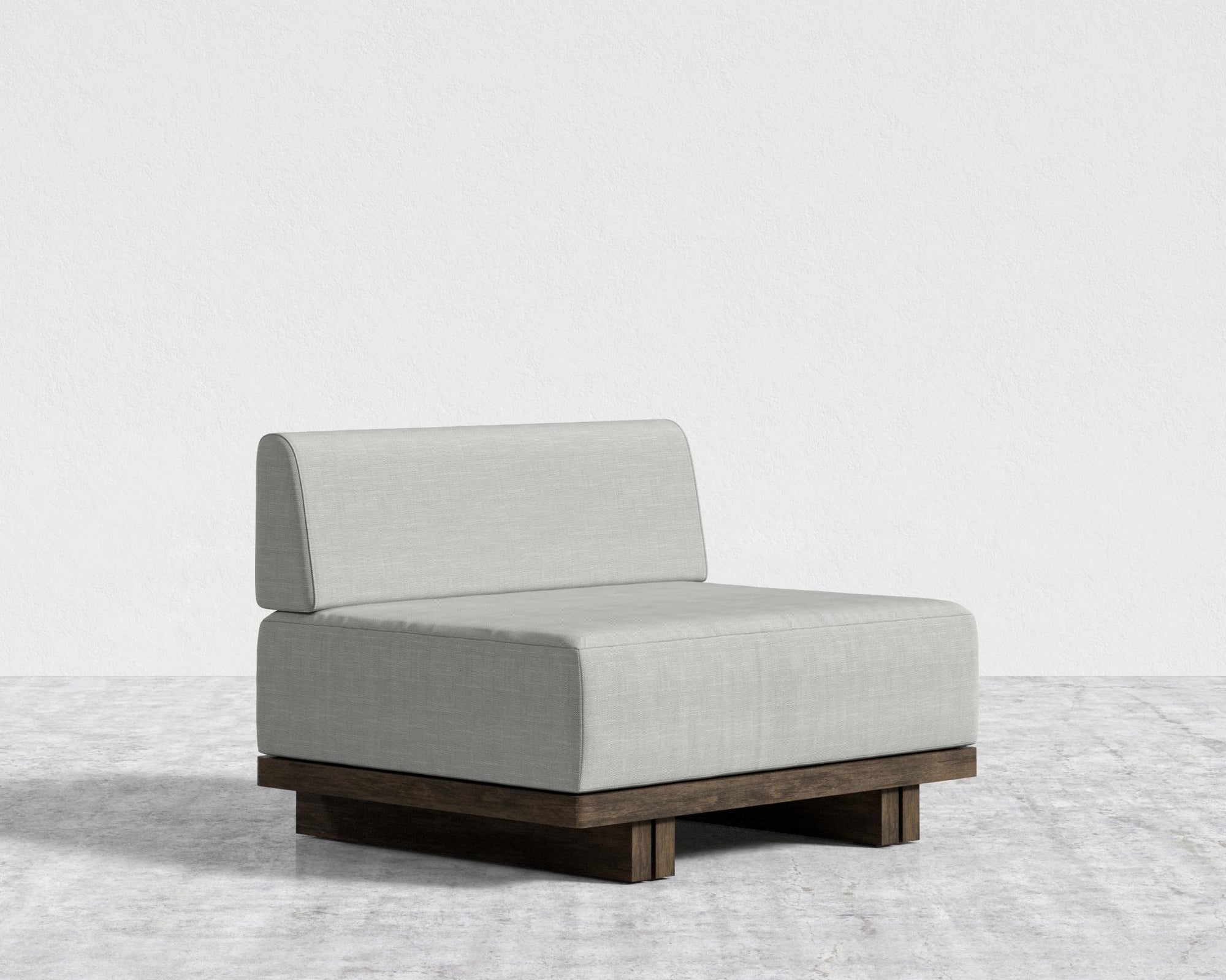 Kyoto Armless - Kyoto Truffle - Deep-cut, Performance Linen - Dove