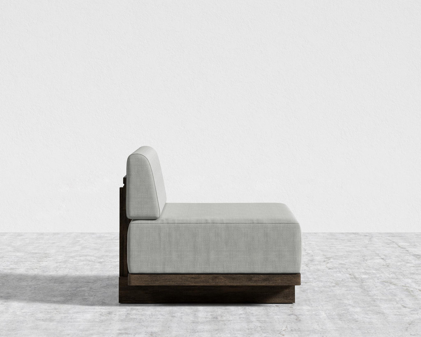 Kyoto Armless - Kyoto Truffle - Deep-cut, Performance Linen - Dove