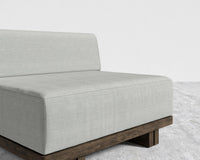 Kyoto Armless - Kyoto Truffle - Deep-cut, Performance Linen - Dove