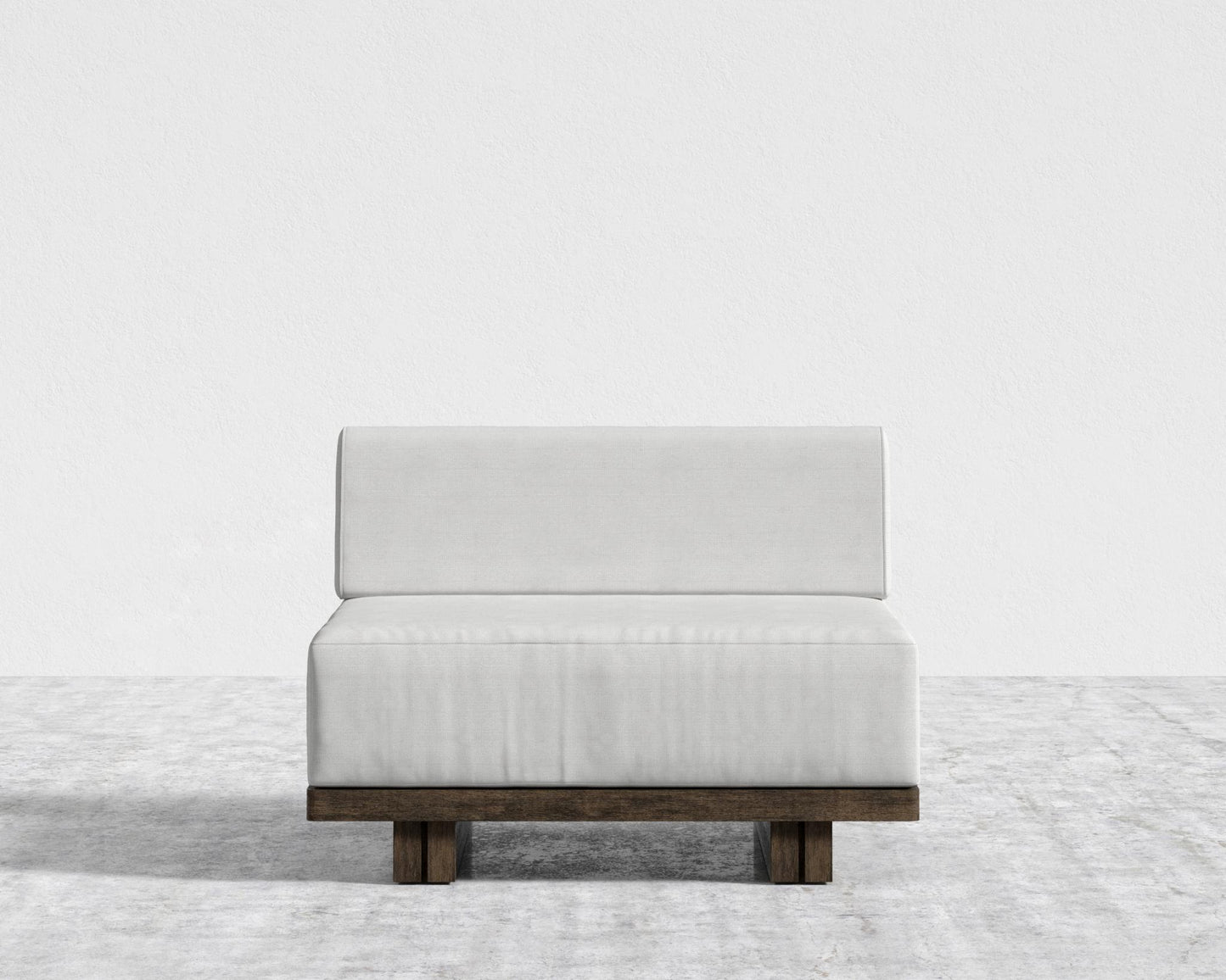 Kyoto Armless - Kyoto Truffle - Deep-cut, Performance Linen - Swan